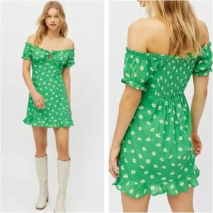 knee length dresses for ladies Current Mood Mesh Overlay Babydoll Dress